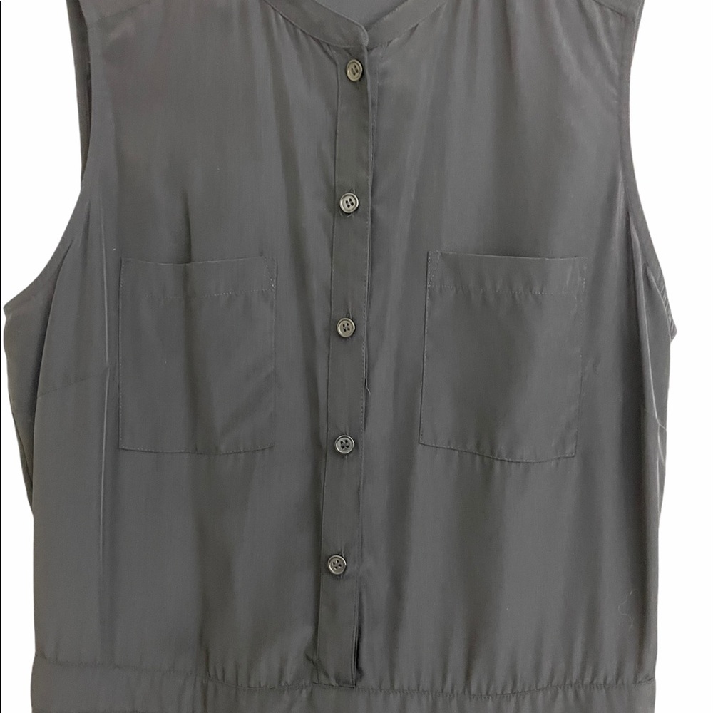 Halogen Button Front Size Small Black Jumpsuit - image 2